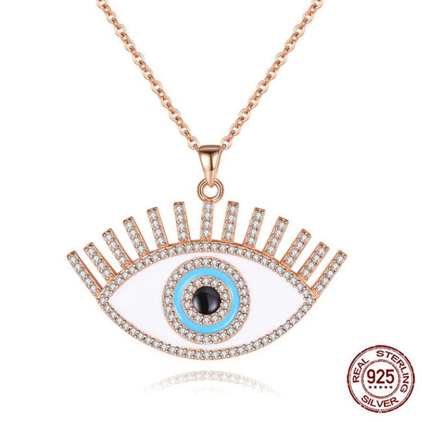 Eye deals shaped necklace