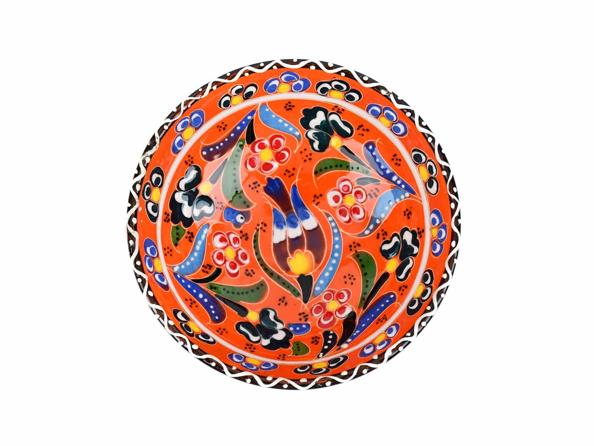 10 cm Turkish Bowls Flower Collection Orange Ceramic Sydney Grand Bazaar 7 