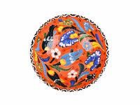 10 cm Turkish Bowls Flower Collection Orange Ceramic Sydney Grand Bazaar 8 