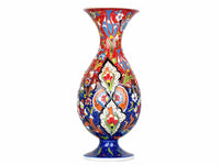 30 cm Turkish Vase Flower Red Blue Ceramic Sydney Grand Bazaar 