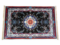 Turkish prayer rug flower black