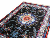 Turkish prayer rug flower black