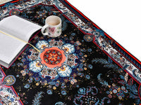 Turkish prayer rug flower black