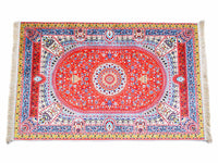 Turkish prayer rug red yellow