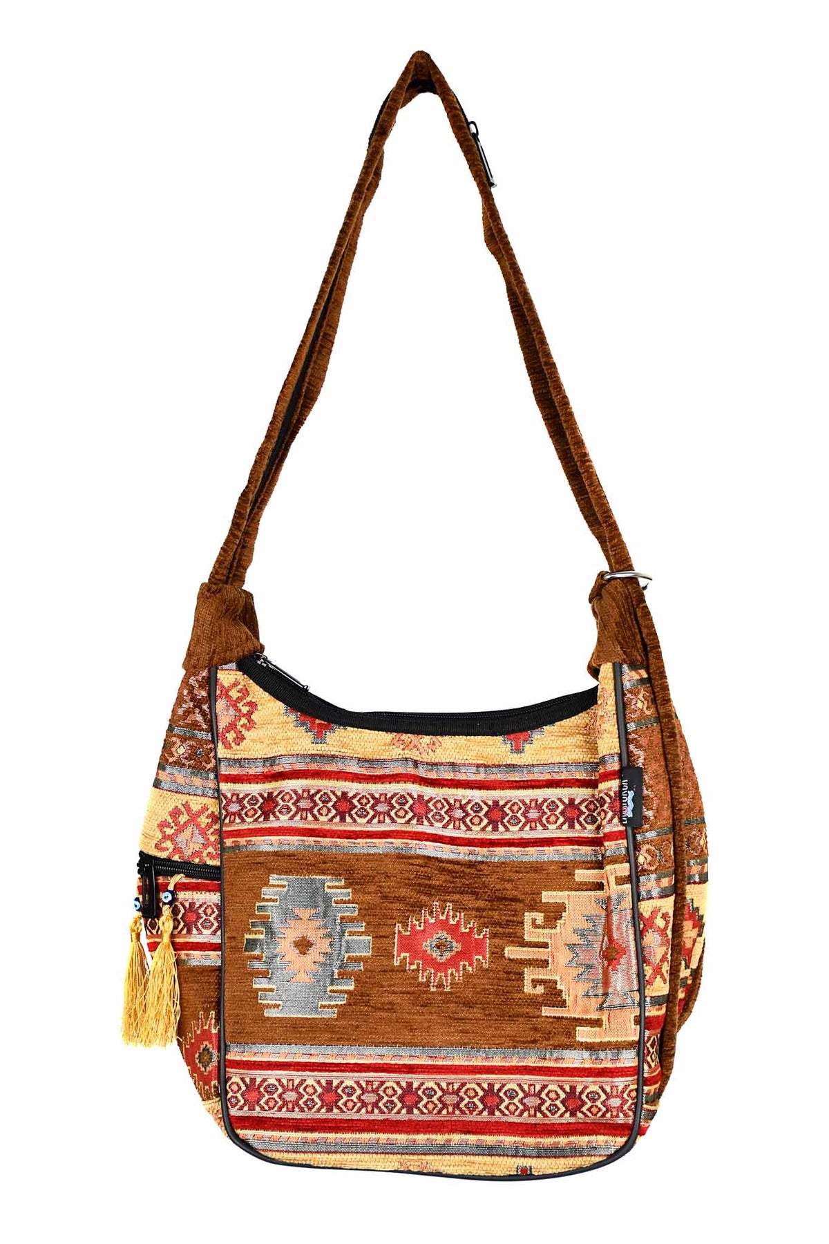 Turkish shoulder bag Aztec brown