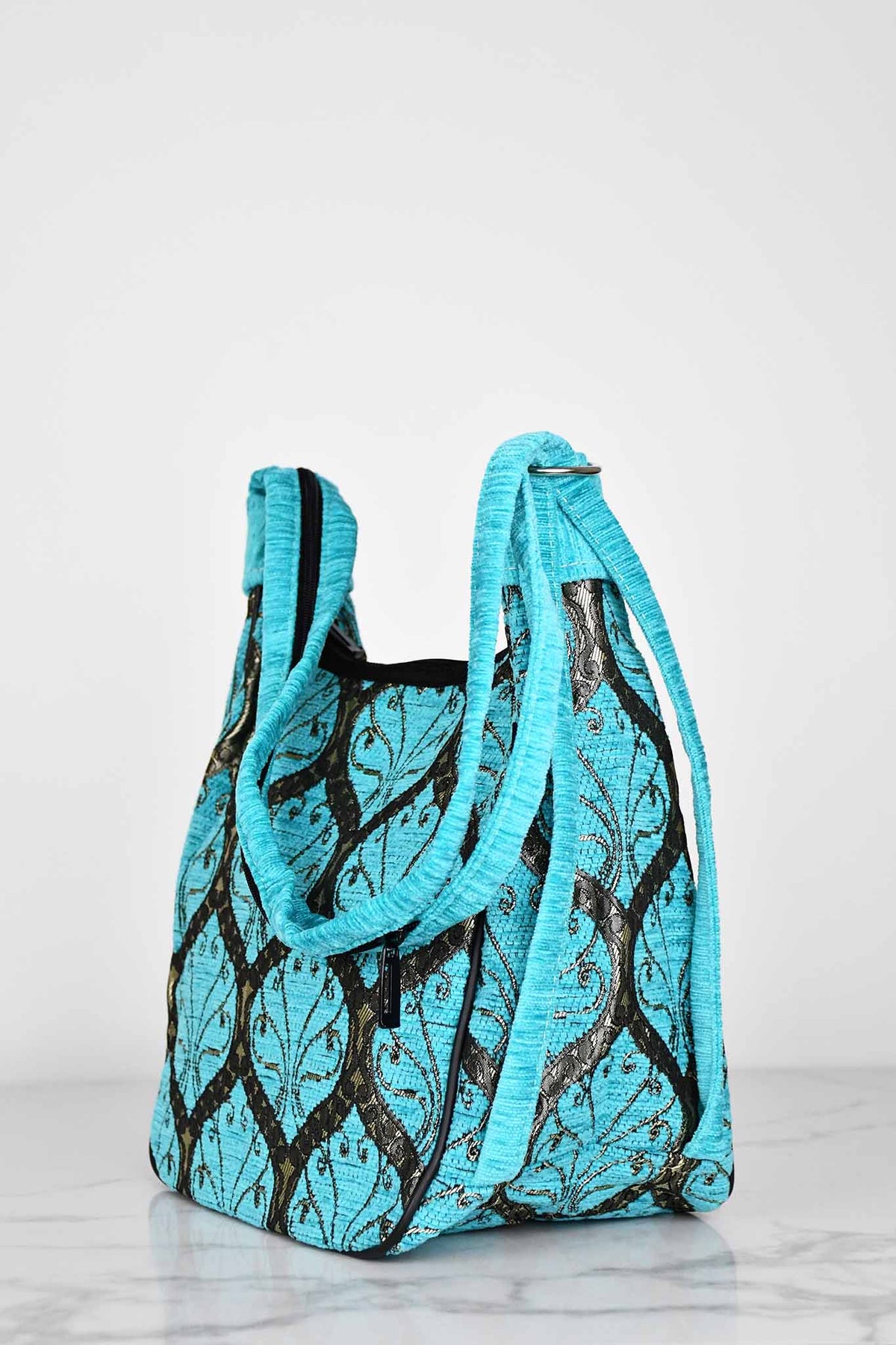 Turkish shoulder bag tradition turquoise