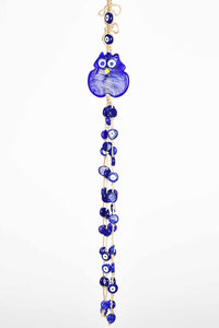 Evil Eye Wall Hanging Long Owl Ornament Blue Design 1 Evil Eye Sydney Grand Bazaar 