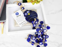 Evil Eye Wall Hanging Long Owl Ornament Blue Design 1 Evil Eye Sydney Grand Bazaar 