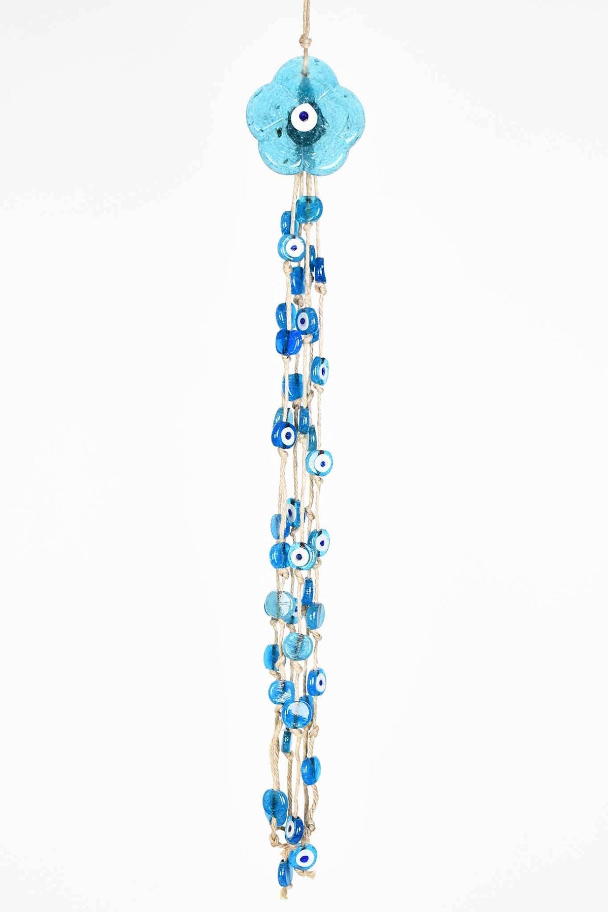 Evil Eye Wall Hanging Turquoise Flower Eye Beads Long Tassel Evil Eye Sydney Grand Bazaar 