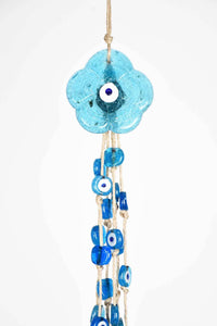 Evil Eye Wall Hanging Turquoise Flower Eye Beads Long Tassel Evil Eye Sydney Grand Bazaar 