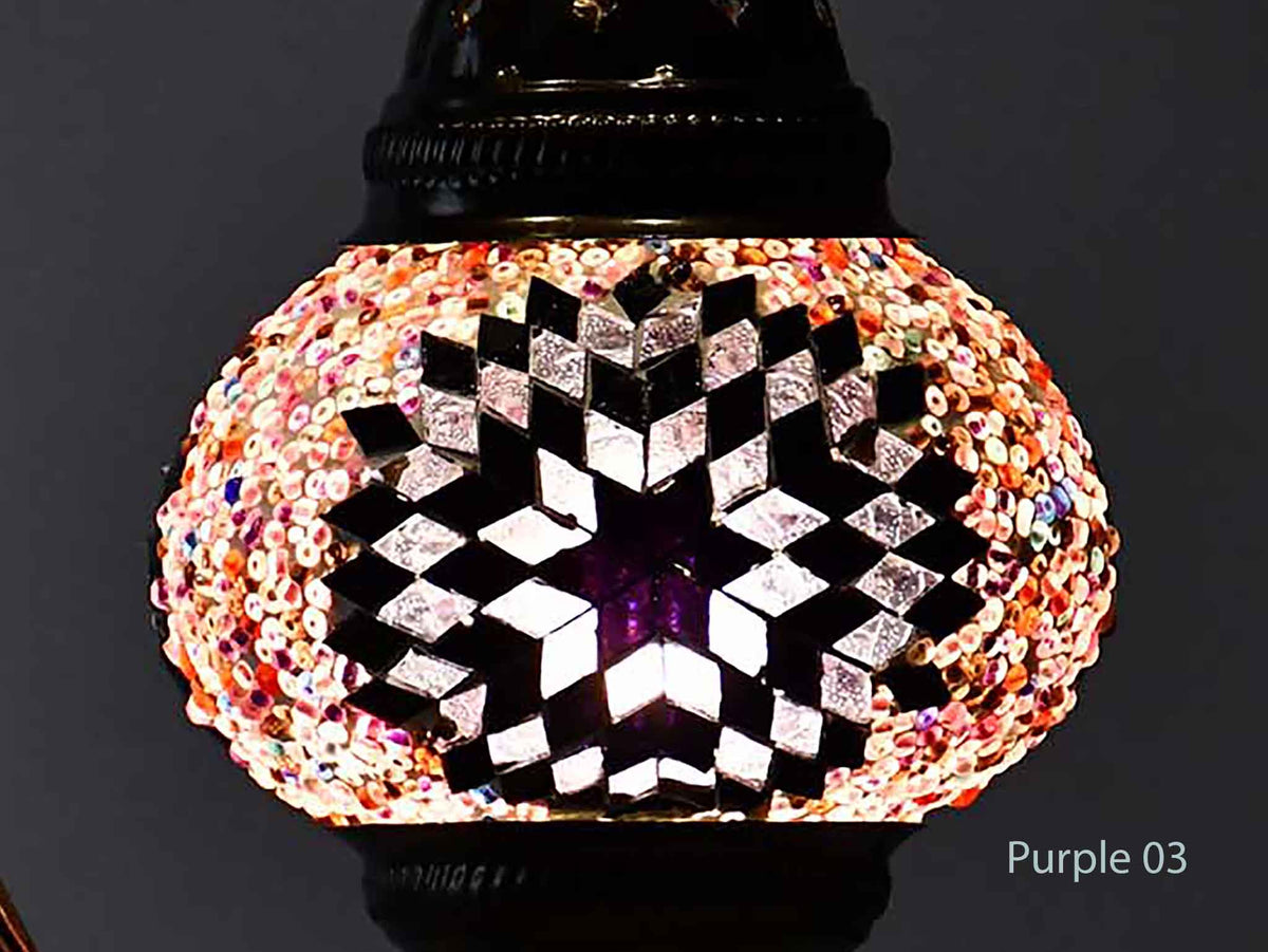 Turkish Mosaic Glass Shade Patterns and Colours