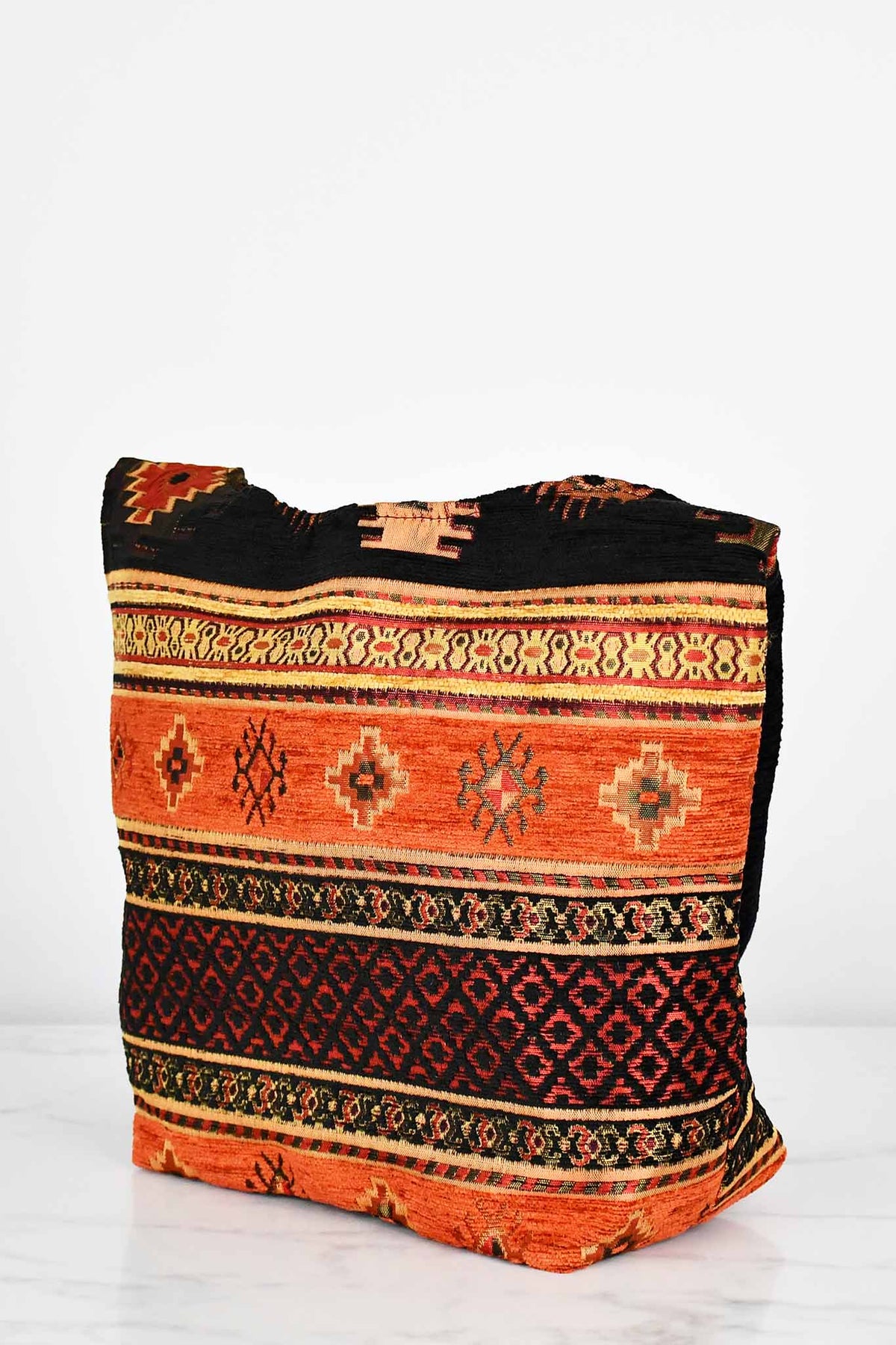 Turkish shoulder bag Aztec rusty black