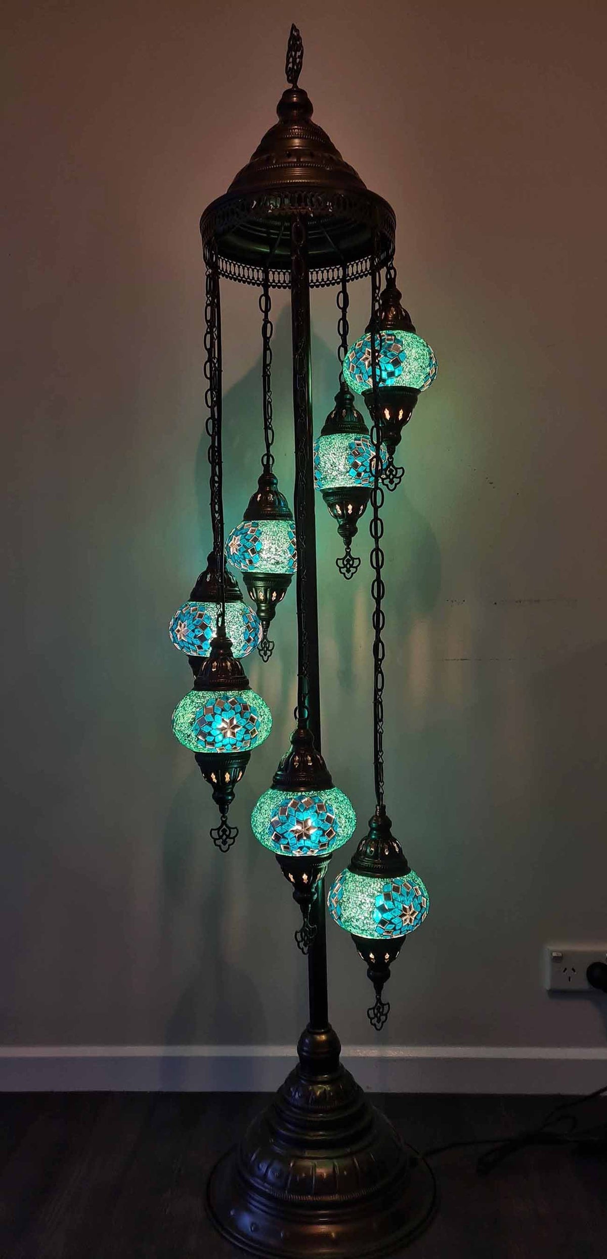 Turkish Floor Lamp 7 Glasses Lighting Sydney Grand Bazaar 