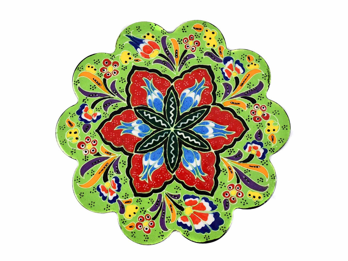 Turkish Trivet Flower Collection Light Green Ceramic Sydney Grand Bazaar 16 