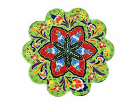 Turkish Trivet Flower Collection Light Green Ceramic Sydney Grand Bazaar 16 