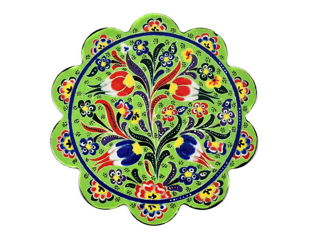 Turkish Trivet Flower Collection Light Green Ceramic Sydney Grand Bazaar 1 