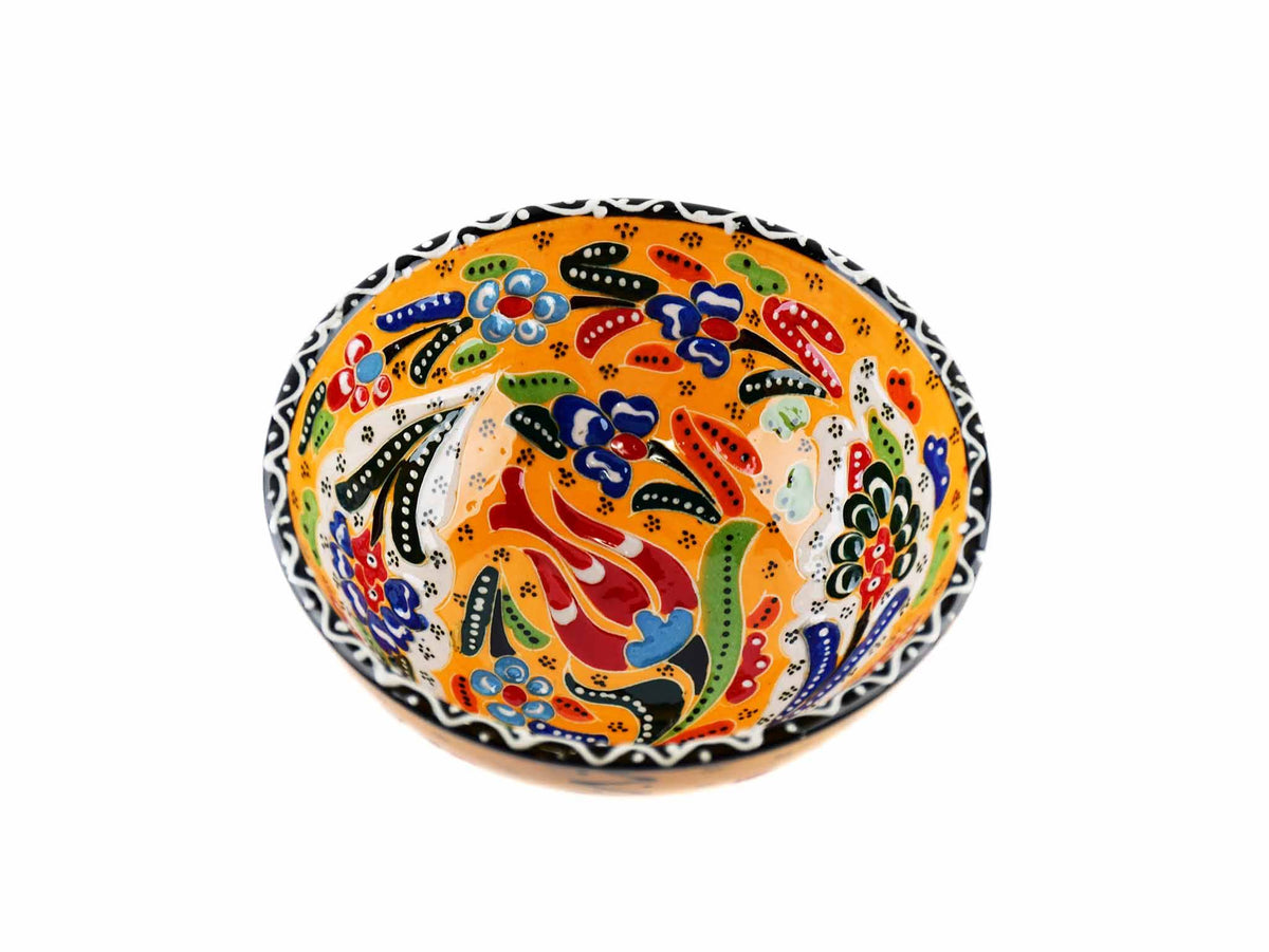 10 cm Turkish Bowls Flower Collection Yellow Ceramic Sydney Grand Bazaar 14 