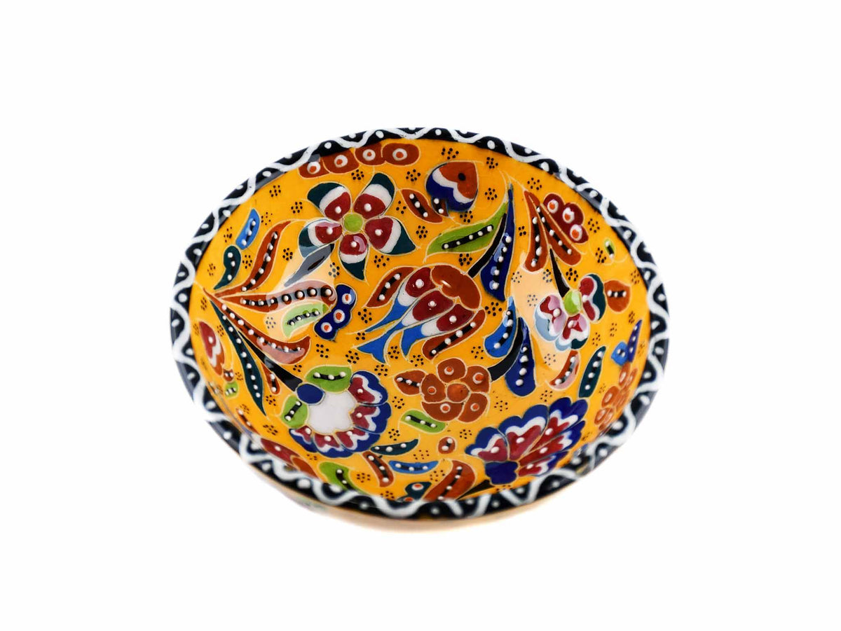 10 cm Turkish Bowls Flower Collection Yellow Ceramic Sydney Grand Bazaar 7 
