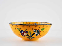 10 cm Turkish Bowls Flower Collection Yellow Ceramic Sydney Grand Bazaar 