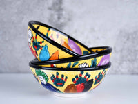 10 cm Turkish Bowls Ottoman Miniature Yellow Ceramic Sydney Grand Bazaar 