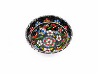 10 cm Turkish Bowls Flower Collection Black