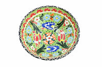 turkish ceramic bowls green color