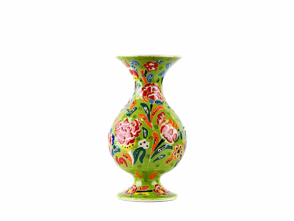 15 cm Turkish Vase Flower Light Green Design 3 Ceramic Sydney Grand Bazaar 