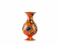 15 cm Turkish Vase Flower Orange Design 1 Ceramic Sydney Grand Bazaar 