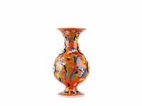 15 cm Turkish Vase Flower Orange Design 7 Ceramic Sydney Grand Bazaar 