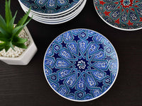 18 cm Turkish Plate Blue Iznik Collection Ceramic Sydney Grand Bazaar 