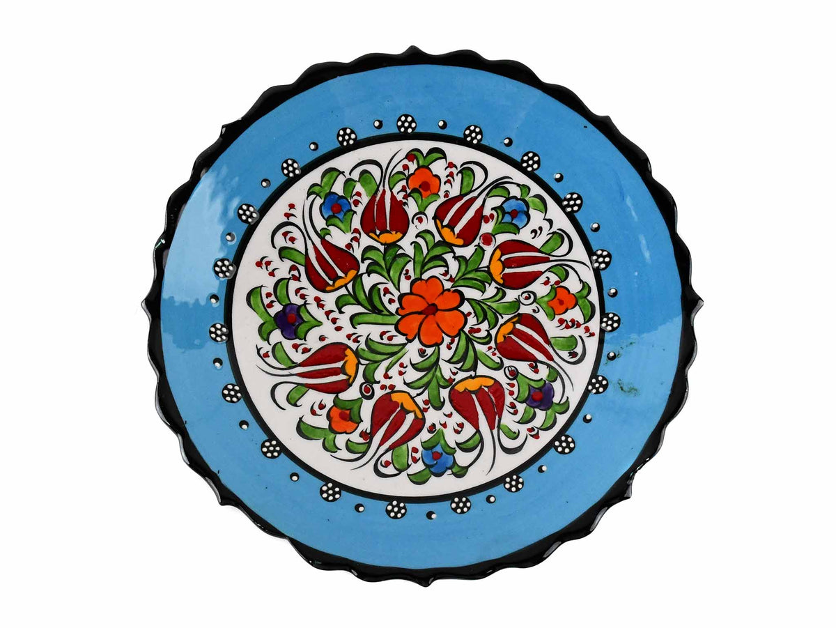 18 cm Turkish Plate Millennium Light Blue Ceramic Sydney Grand Bazaar 