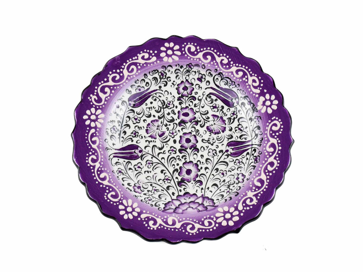 18 cm Turkish Plate New Millenium Collection Purple Ceramic Sydney Grand Bazaar 