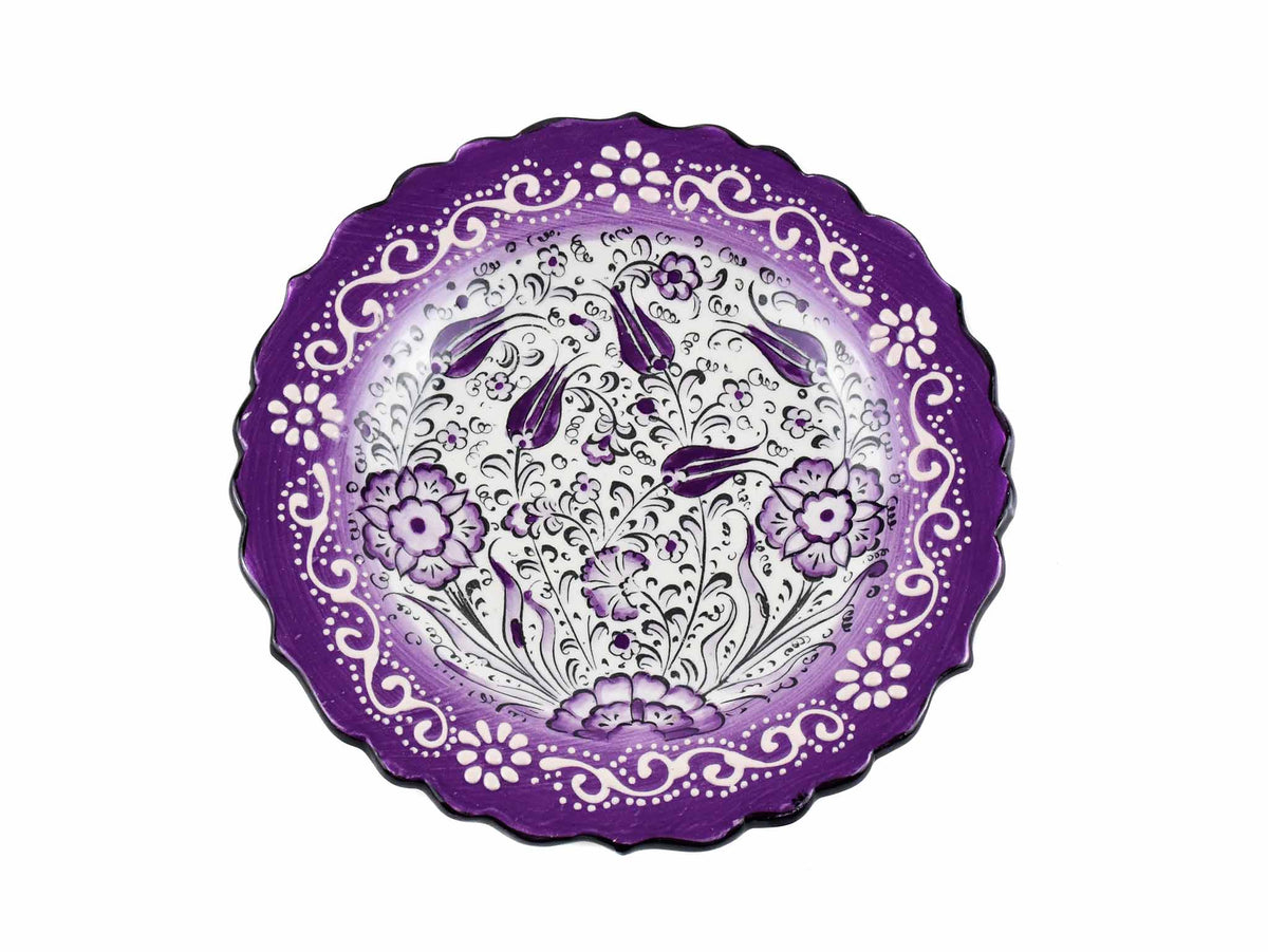 18 cm Turkish Plate New Millenium Collection Purple Ceramic Sydney Grand Bazaar 