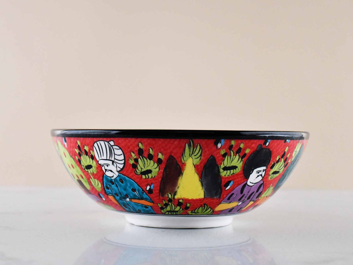 20 cm Turkish Bowls Ottoman Miniature Red Design 3 Ceramic Sydney Grand Bazaar 