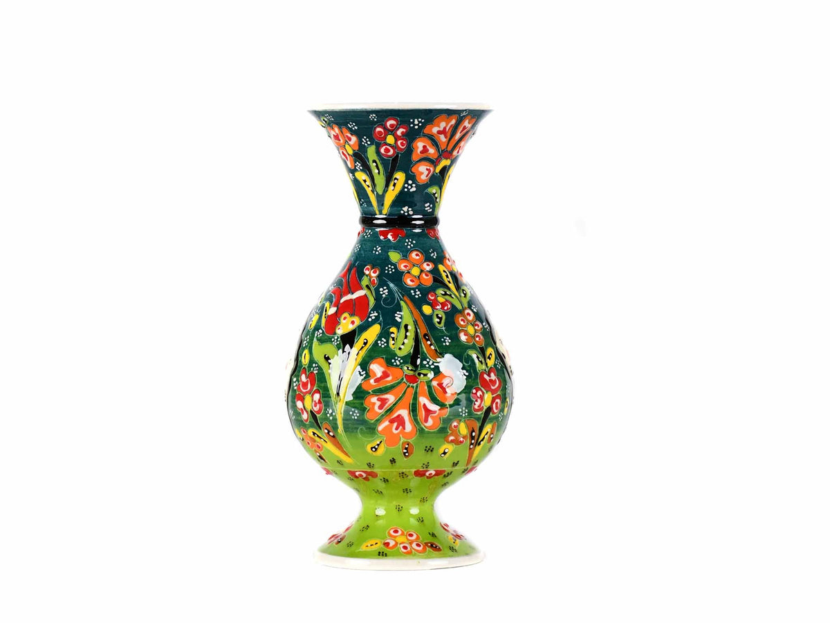 20 cm Turkish Ceramic Vase Flower Green Ceramic Sydney Grand Bazaar 