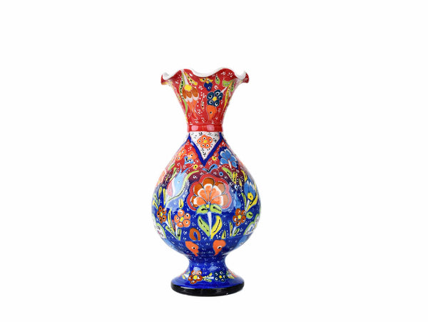 20 cm Turkish Ceramic Vase Flower Red Blue Ceramic Sydney Grand Bazaar 