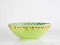 25 cm Turkish Bowls Dantel Collection Light Green Design 1 Ceramic Sydney Grand Bazaar 