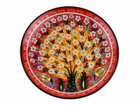 25 cm Turkish Plate Flower Collection Red Ceramic Sydney Grand Bazaar 1 