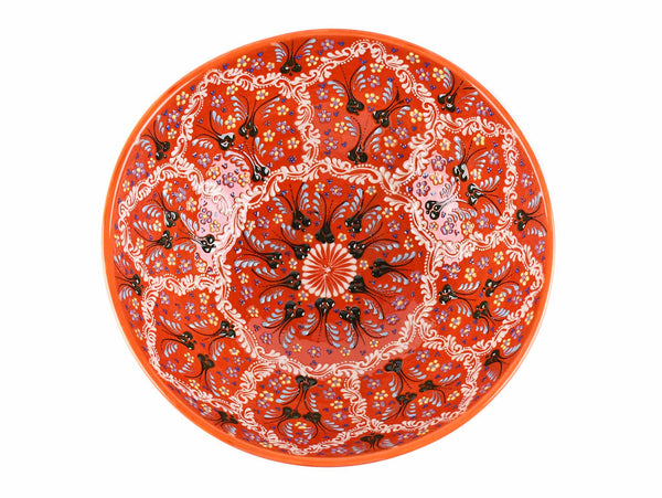 30 cm Turkish Bowl Dantel Orange Ceramic Sydney Grand Bazaar 