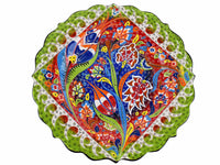 30 cm Turkish Plate Daisy Shaped Flower Collection Light Green Ceramic Sydney Grand Bazaar 1 