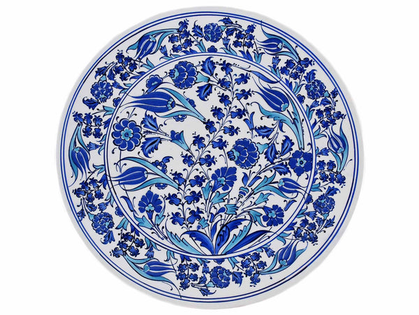 33 cm Turkish Plate Blue Iznik Collection Design 20 Ceramic Sydney Grand Bazaar 