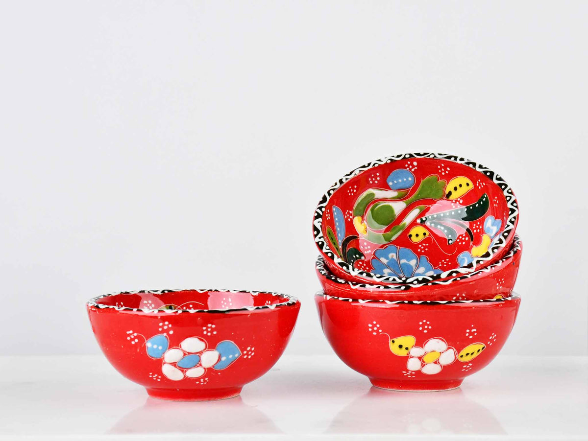 5 cm Turkish Bowl Flower Collection Set of 4 Ceramic Sydney Grand Bazaar 