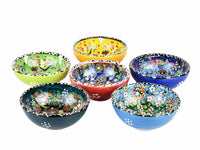 5 cm Turkish Bowls Ottoman Flower Set of 6 Ceramic Sydney Grand Bazaar 