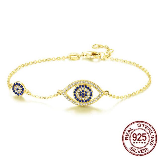 Evil eye 18k gold shop bracelet