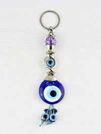 Evil Eye Keyring Small Purple Ball