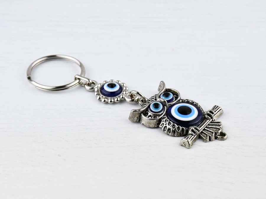 Yosoo Health Gear Türkisches Auge, Evil Eye Keyring, Evil Eye Owl