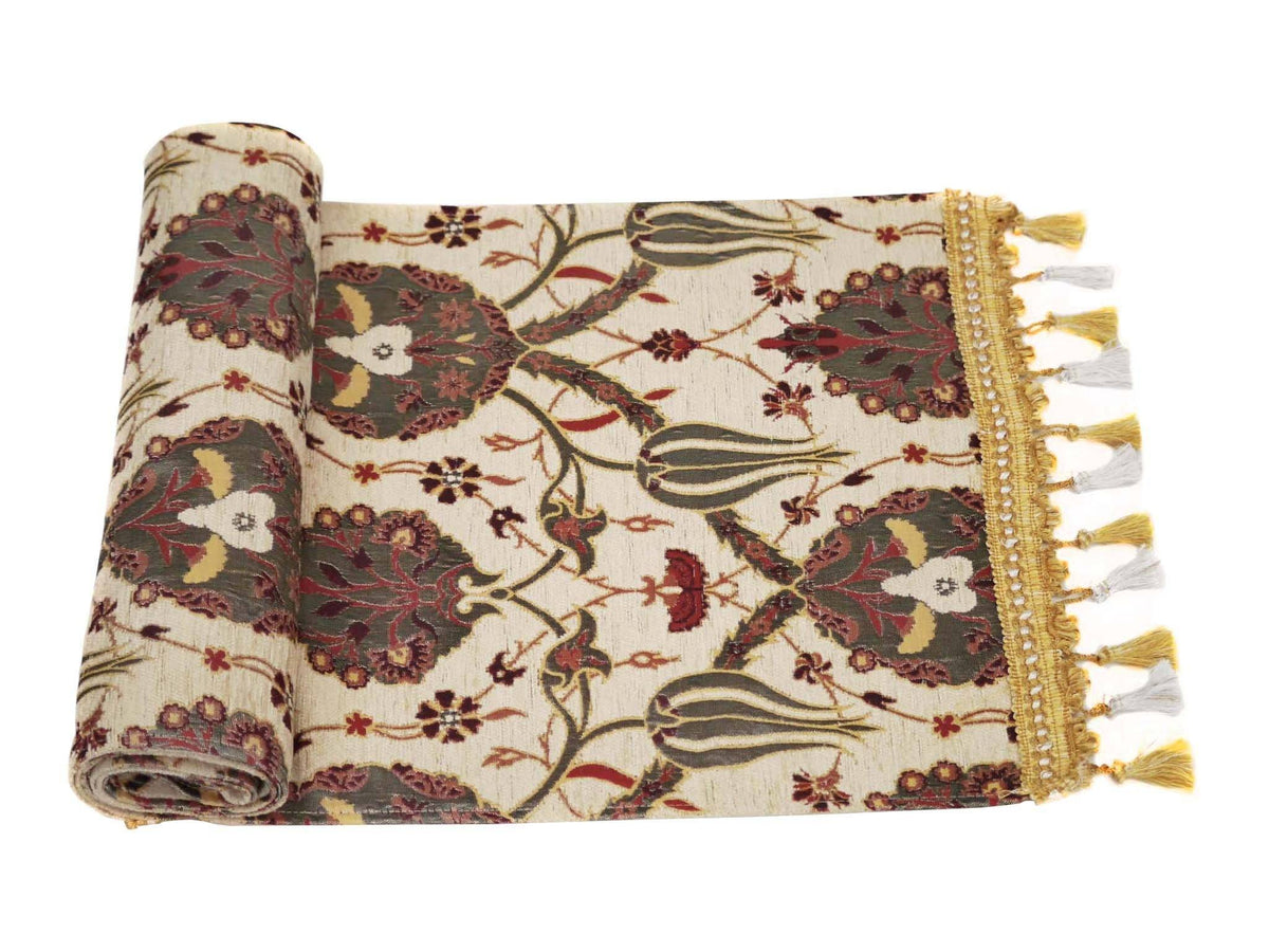 Turkish Table Runner Cream 