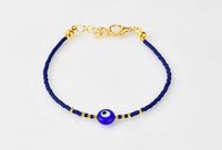 Evil Eye Bracelet Ceramic Beads Navy Evil Eye Sydney Grand Bazaar 