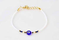 Evil Eye Bracelet Ceramic Beads White Evil Eye Sydney Grand Bazaar 