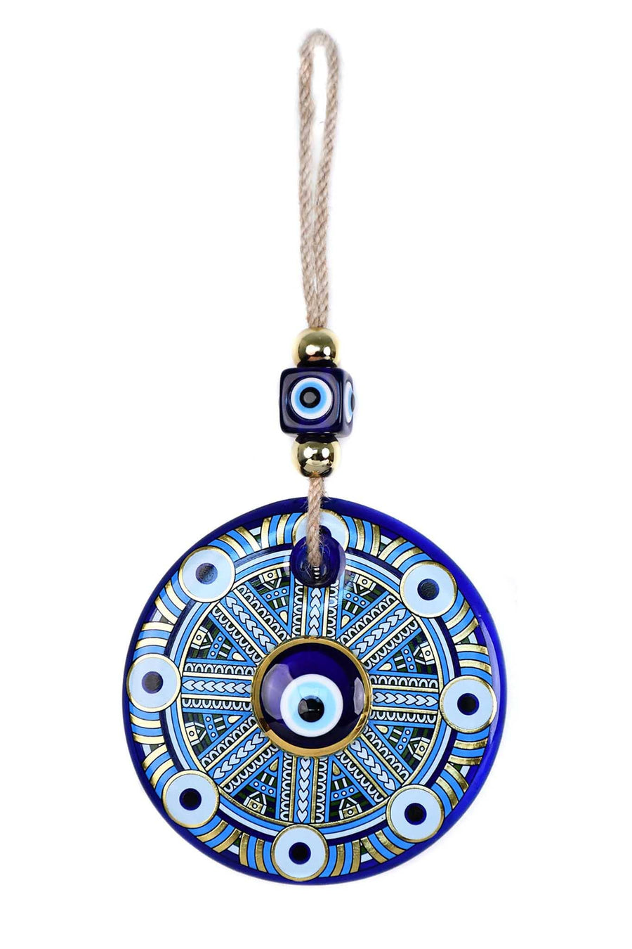 Aqua evil hot sale eye necklace